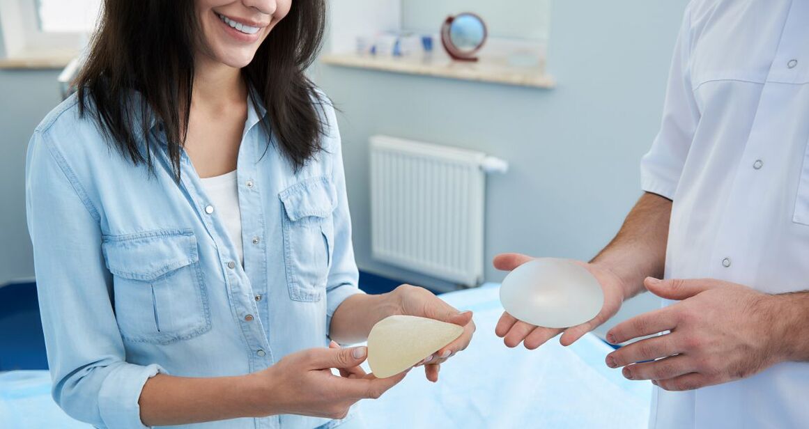 Výber implantátov pred mamoplastikou na zväčšenie prsníkov